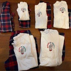 🎄♥️Old Navy Lot Of Family Matching Christmas Pajamas